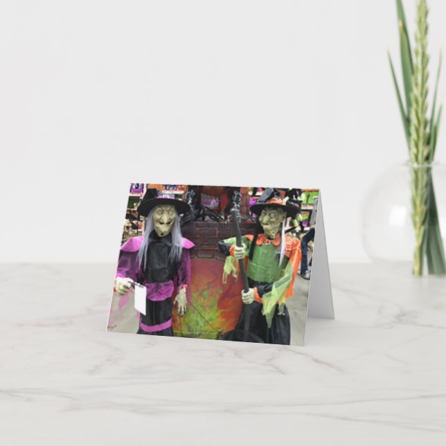 **BLÄDDRA UPP VISSA ÖNSKEMÅL FÖR HALLOWEN** KORT (Framsida)