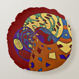 Bläddra uppåt rund kudde