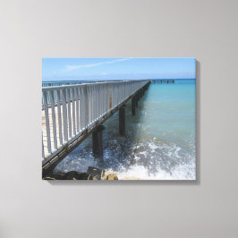 Bläddra Vågar på Wharf Design Canvastryck