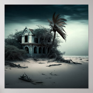 "Bläddrad Dumas Beach 1" Poster