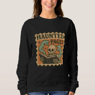 Bläddrade sidor - Skeleton - Gothic Academia T Shirt