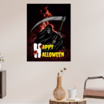 Bläddram Reaper Anpassningsbar Halloween Poster