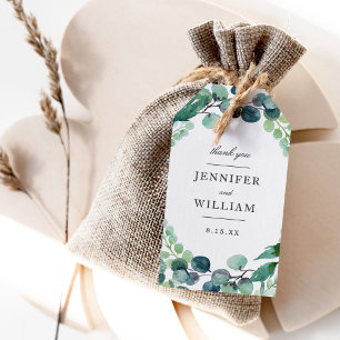 Bläddringsfärg Botanicals Gräns Bröllop Presentetikett