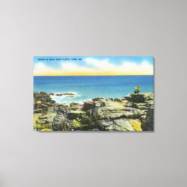 Bläddringshuvudets vy över Sten och Surfa Canvastryck (Framsida)