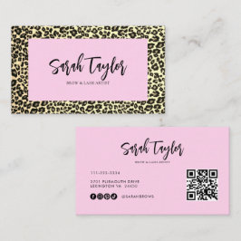 Bläddringsskript Beauty Brows Lash Artist Visitkort