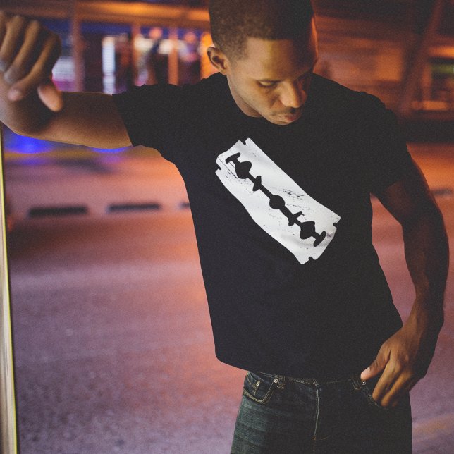 Blade Knivar T Shirt (men posing in middle of the street)