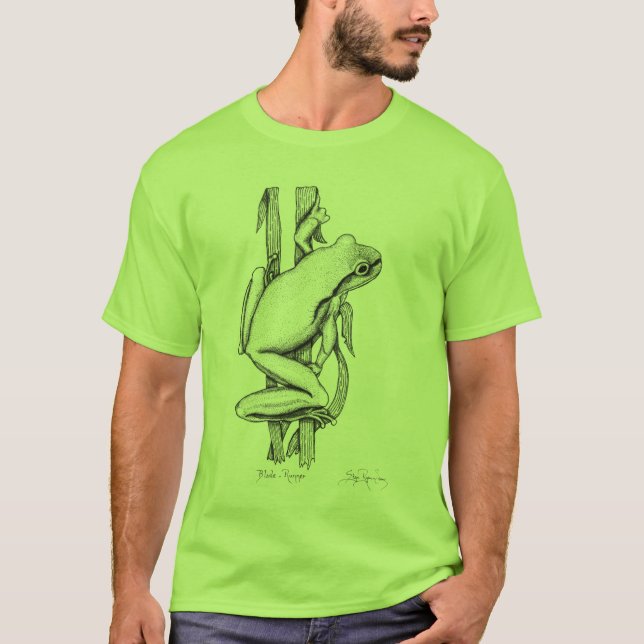 "BLADE SPRINGER" Frog T-shirt (Framsida)