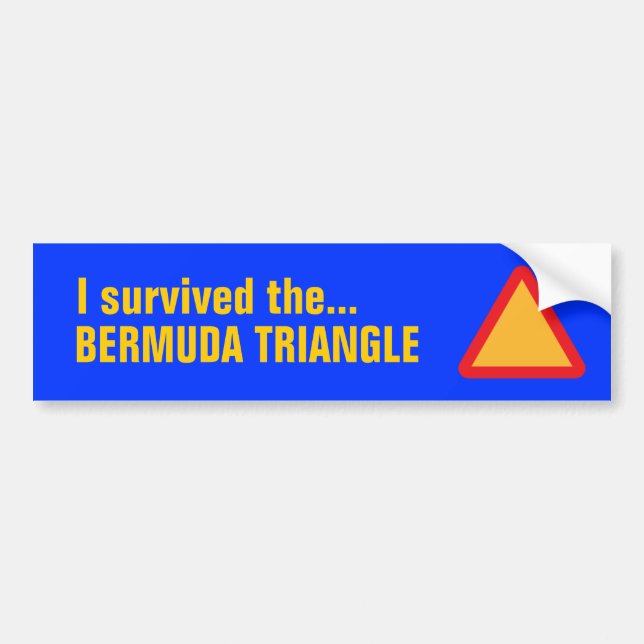 Blådededekaler av Bereudda TRIANGLE Bildekal (Framsidan)