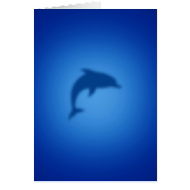 Blådelfin Hälsningskort (Framsidan)
