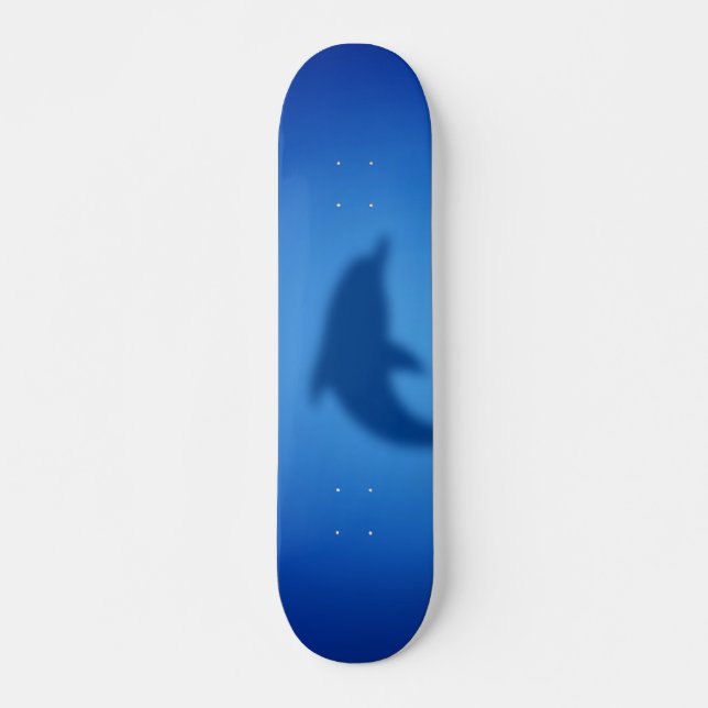 Blådelfin Mini Skateboard Bräda 18,5 Cm (Framsida)