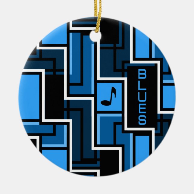Blådeornament - anpassa julgransprydnad keramik (Framsidan)