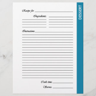 BlåDESSERT 2-sidiga mottagarsidor