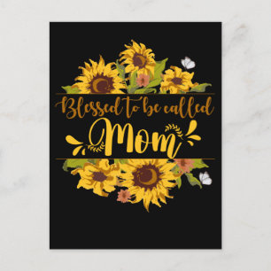 Bladfamiljens Mors dag solros Mamma Vykort