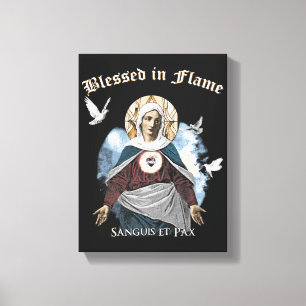 Bladfärgad i Flame - gotisk design Canvastryck