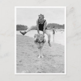 Bladgrog på stranden vykort