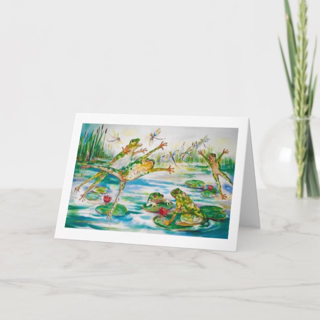 "Bladgrop "-gratulationskort Kort (Framsida)