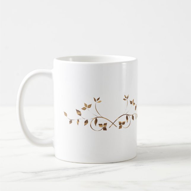 Bladguldmugg Kaffemugg (Vänster)