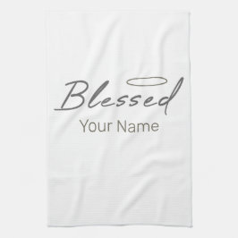 Bladhalodesign för Religiösa för kristet gift Kökshandduk