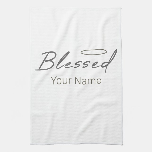 Bladhalodesign för Religiösa för kristet gift Kökshandduk (Vertikal)