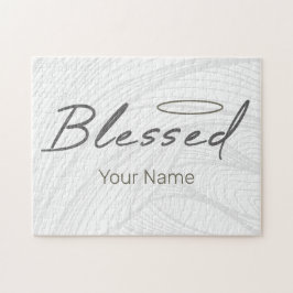 Bladhalodesign för Religiösa för kristet gift Pussel