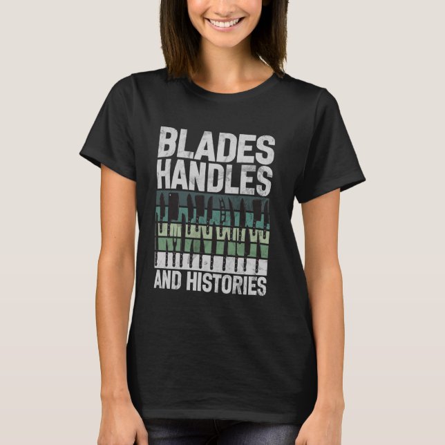 Bladhandtag och Knivar T Shirt (Framsida)