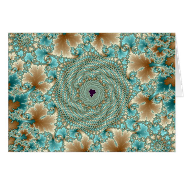 Bladhorls Fractal Hälsningskort (Framsidan Horizontal)