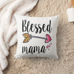 Bladhorts Arrow Boho Gift för Mamma Kudde