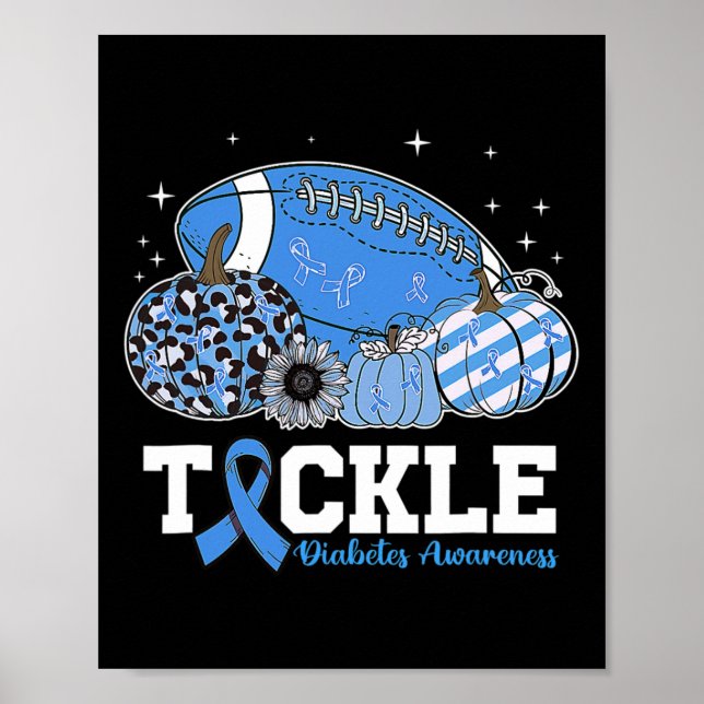 Blådiabetes typ 1 Awaren Poster (Framsidan)