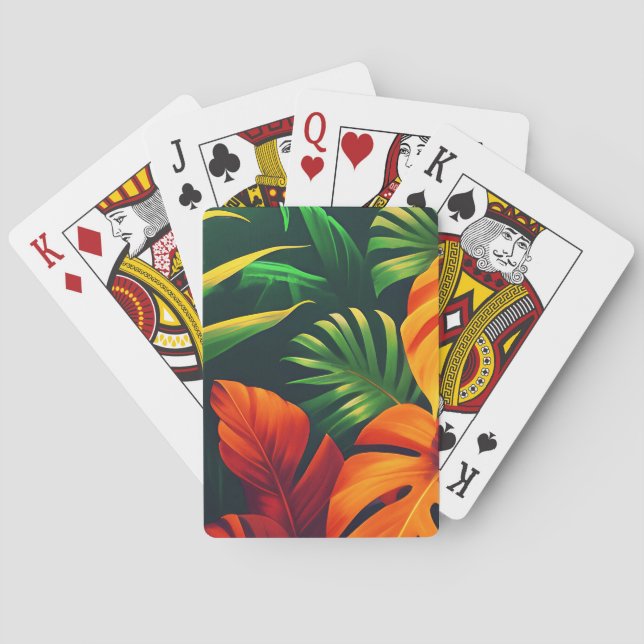 BLADIG LÖV NATUREN TRÄDGÅRD CASINOKORT (Baksidan)