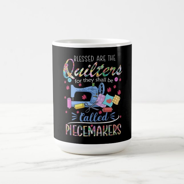 Bladkiltrar Piecemakers Quilings Sewing Ideas Kaffemugg (Center)