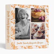 Bladkollage för Orange, recept 3 Ring Binder