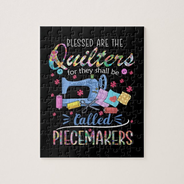 Bladkvartsparter Piecemakers Quilting Sewing Gift Pussel (Vertikal)