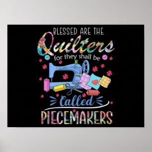 Bladkvartsparter Piecemakers Quilting Sewing Ideas Poster