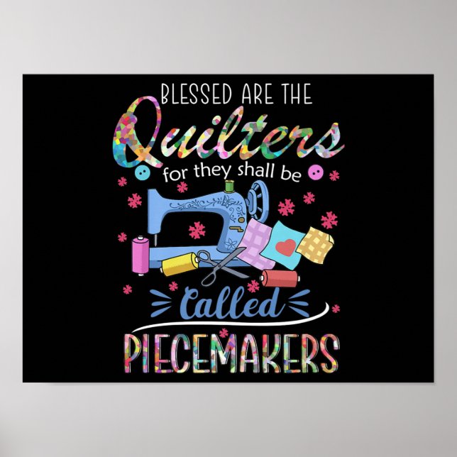 Bladkvartsparter Piecemakers Quilting Sewing Ideas Poster (Framsidan)
