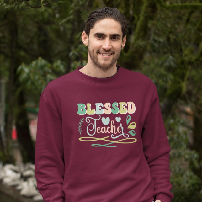 Bladlärare Back to school Design Lång Ärmad Tröja (Skapare uppladdad)