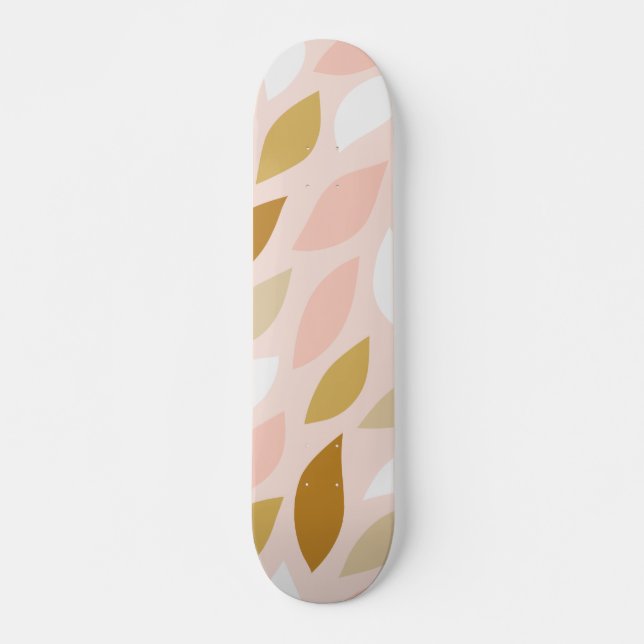 Bladmönster 1 mini skateboard bräda 18,5 cm (Framsida)