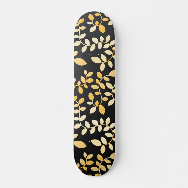 Bladmönster 5 mini skateboard bräda 18,5 cm (Framsida)