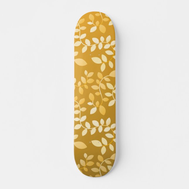 Bladmönster 6 mini skateboard bräda 18,5 cm (Framsida)