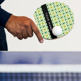 Bladmönster, Gröna blad, Ditt namn Pingisracket