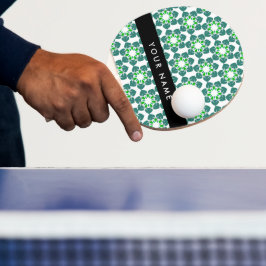 Bladmönster, Gröna blad, Ditt namn Pingisracket