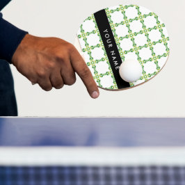 Bladmönster, Gröna blad, Ditt namn Pingisracket