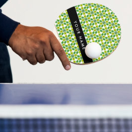Bladmönster, Gröna blad, Ditt namn Pingisracket