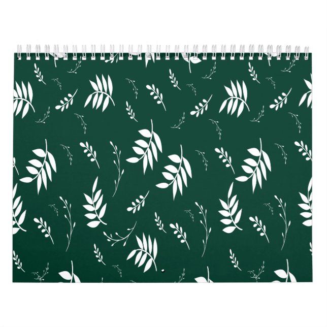 bladmönster kalender (Omslag)