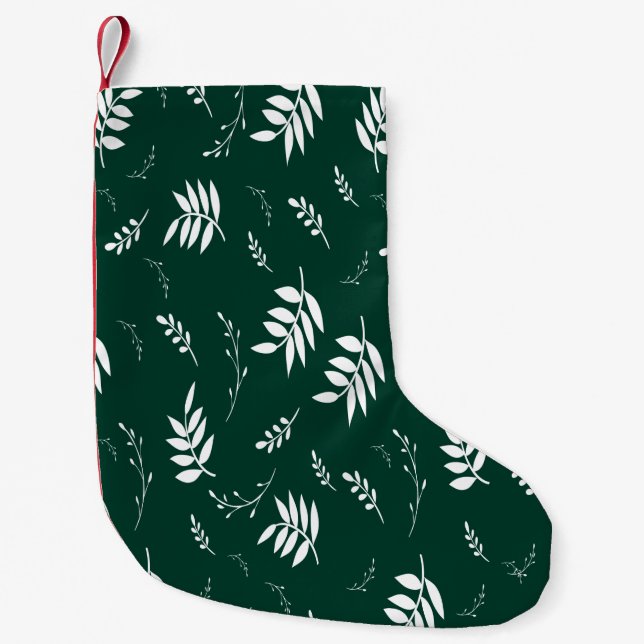bladmönster liten julstrumpa (Framsidan)
