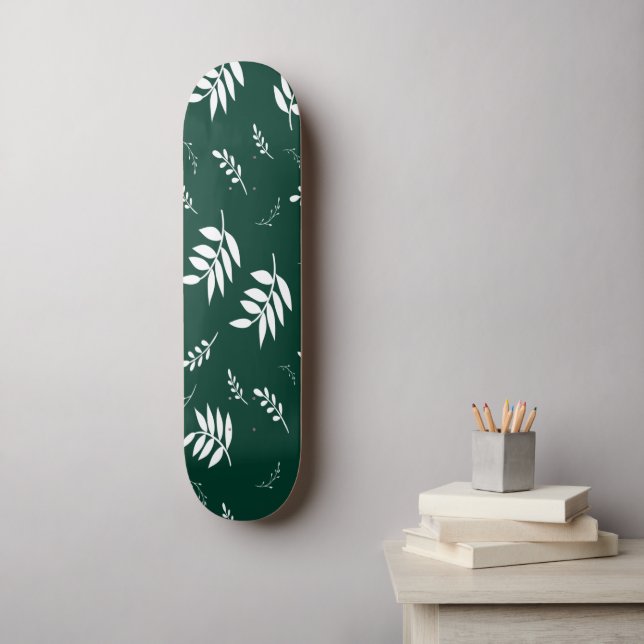 bladmönster mini skateboard bräda 18,5 cm (Väggkonst)