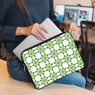 Bladmönster, Mönster av blad, Gröna blad Laptop Fodral