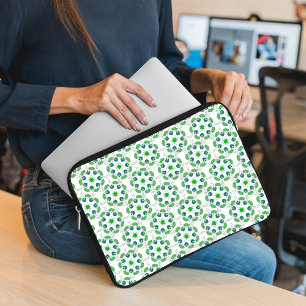 Bladmönster, Mönster av blad, Gröna blad Laptop Fodral
