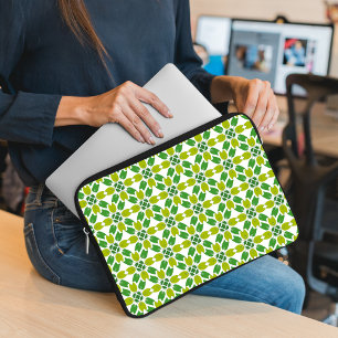 Bladmönster, Mönster av blad, Gröna blad Laptop Fodral