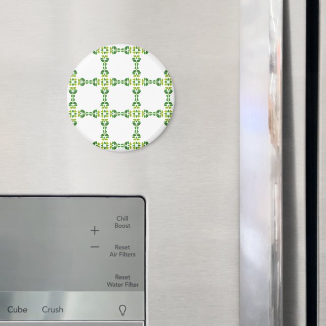 Bladmönster, Mönster av blad, Gröna blad Magnet (In Situ (Fridge))