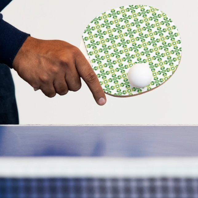 Bladmönster, Mönster av blad, Gröna blad Pingisracket (Insitu)